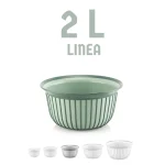 کاسه گرد خطی فولی لایف 2 لیتری چهاررنگ Linea کد6911