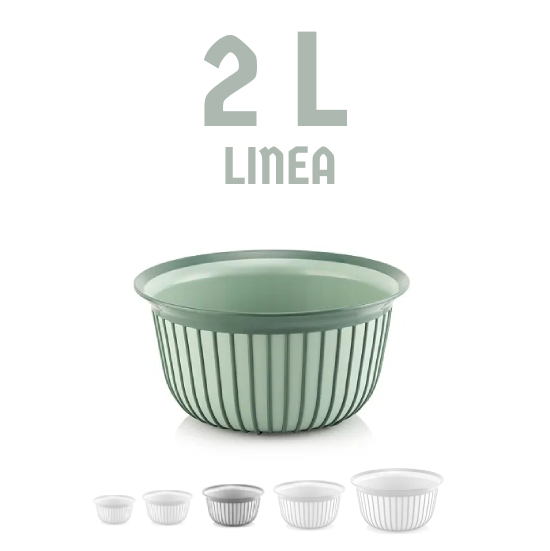 6911.webp کاسه گرد خطی فولی لایف 2 لیتری چهاررنگ Linea کد6911 - تصویر 1