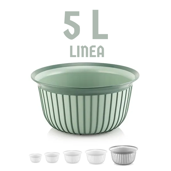 7970-2.webp کاسه گرد خطی فولی لایف 5 لیتری چهاررنگ Linea کد 7970 - تصویر 1