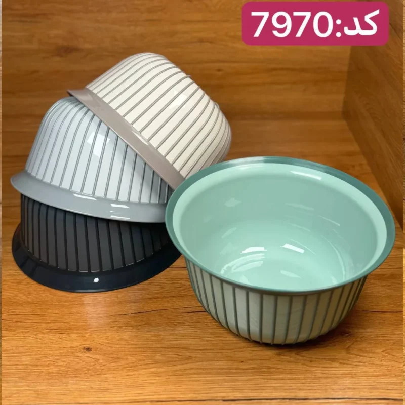 کاسه گرد خطی فولی لایف 5 لیتری چهاررنگ Linea کد 7970 - تصویر 2