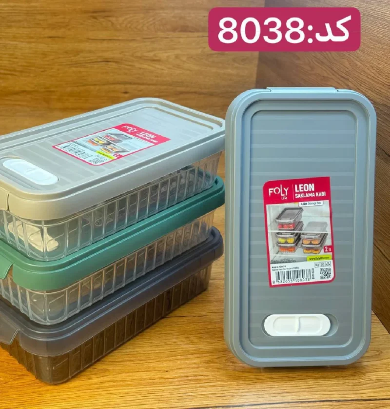 باکس واشردار فولی لایف 2 لیتری چهاررنگ کد Leon 8038