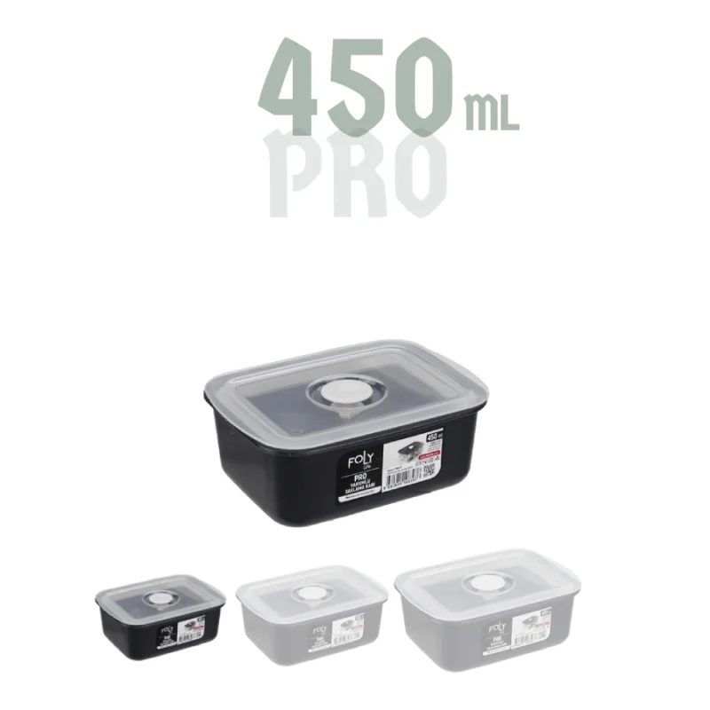 ظرف وکیوم فولی لایف 450 میلی لیتری کد Pro 8397