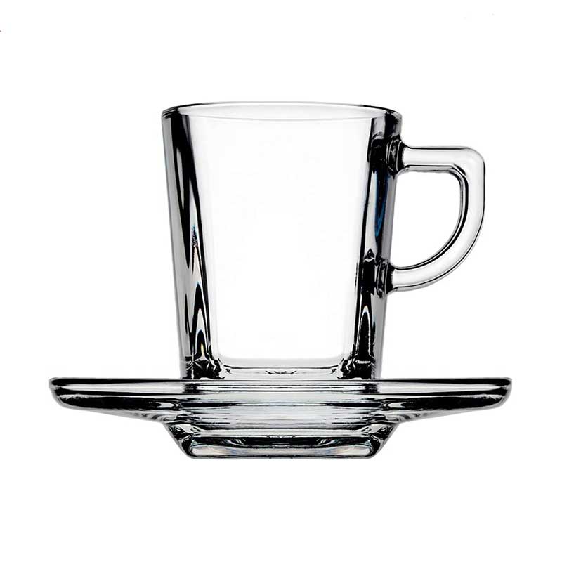 95754-1.jpg ست فنجان و نعلبکی پاشاباغچه با نعلبکی تعداد ۶ عدد مدل کار CARRE کد 95754 - تصویر 1