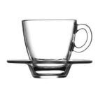 ست فنجان نعلبکی قهوه خوری پاشاباغچه 80 میلی لیتر 6 عدد مدل آکوا کدAQUA-95756