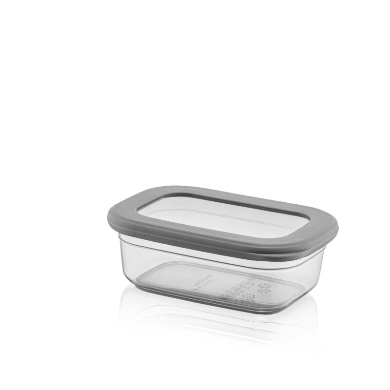 بانکه درب سیلیکونی فولی لایف - مستطیلی 400 میلی لیتری رنگ طوسی کد  POLI SAK 0094 - تصویر 4