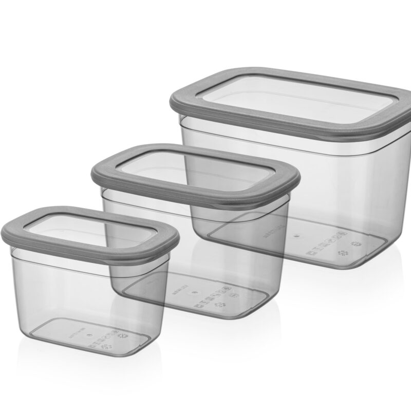 بانکه درب سیلیکونی فولی لایف ترکیه در سه سایز 2300- 1300- 800 میلی   لیتری رنگ دودی کد POLI SAK 0315