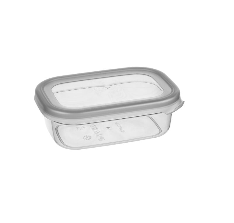 بانکه مستطیلی فولی لایف ترکیه 400 میلی لیتر رنگ دودی کد PEGGY DIK 0353