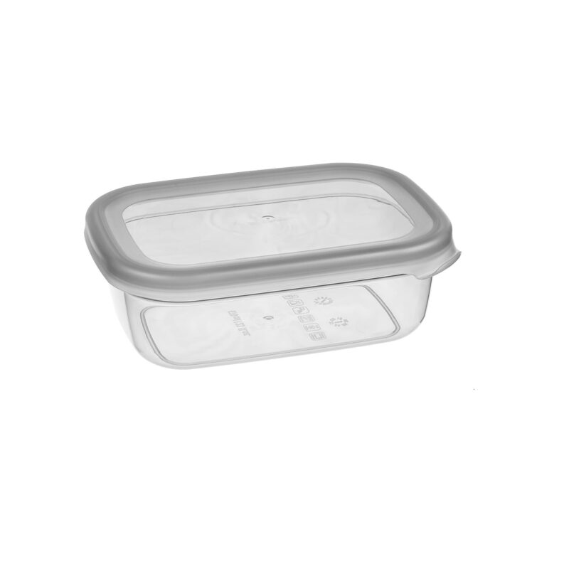 بانکه مستطیلی فولی لایف ترکیه  670 میلی لیتر رنگ دودی کد PEGGY DIK 0377 - تصویر 2