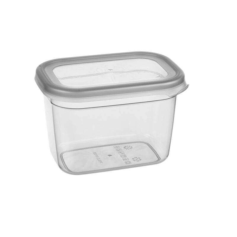 بانکه مستطیلی فولی لایف ترکیه ۸۰۰ میلی لیتری رنگ طوسی کد PEGGY DIK 0414 - تصویر 3