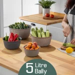 کاسه گرد خطی Bally فولی لایف 5 لیتری سبز کد BNM-0499