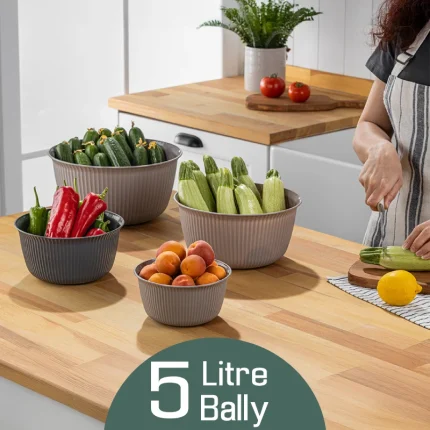 کاسه گرد خطی Bally فولی لایف 5 لیتری سبز کد BNM-0499