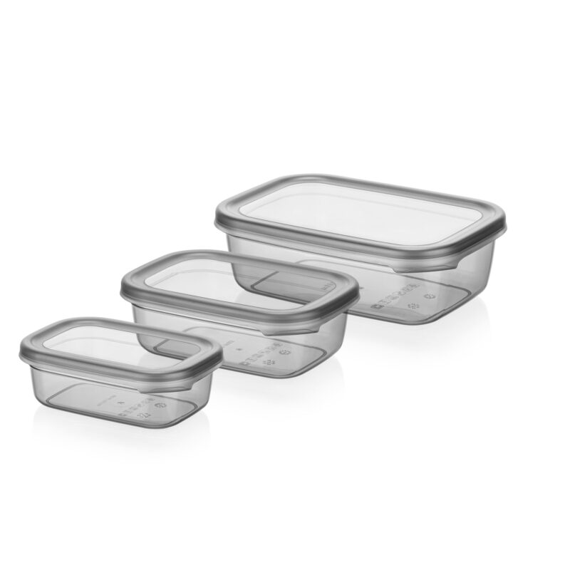 بانکه فولی لایف رنگ طوسی ست 3 پارچه-400/670/1200  میلی لیتر-کد PEGGY DIK 0513