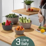 کاسه گرد خطی Bally فولی لایف 3 لیتری سبز کد BNM-0598