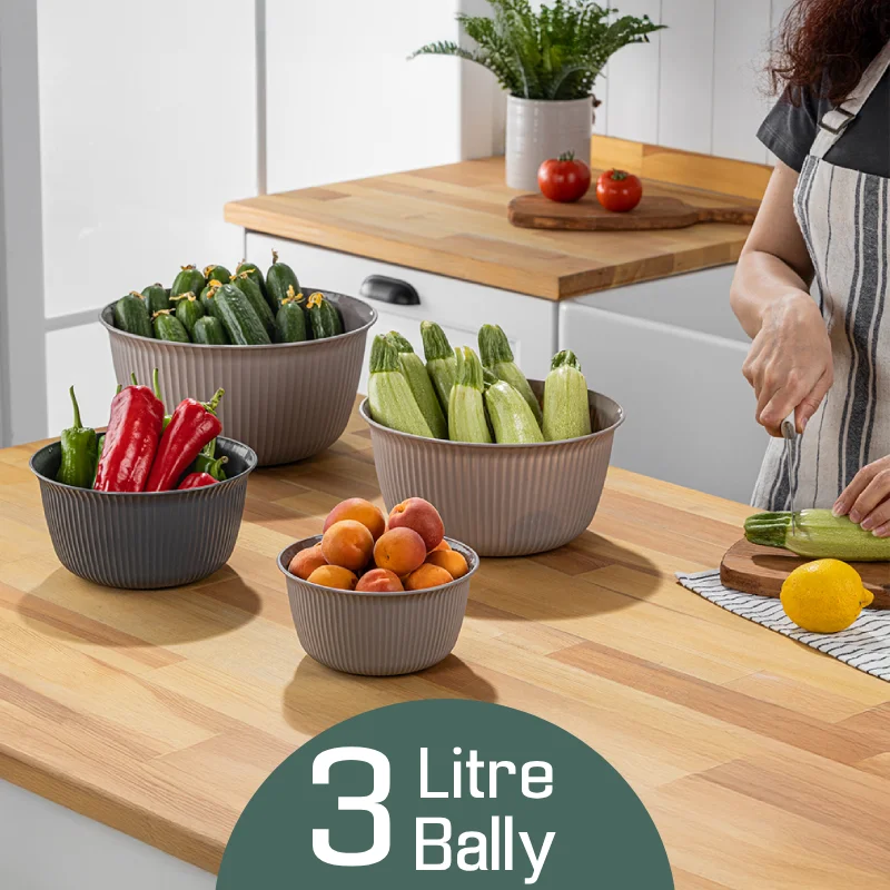 BNM-0598 کاسه گرد خطی Bally فولی لایف 3 لیتری سبز کد BNM-0598 - تصویر 1