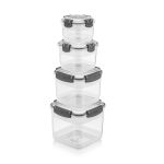 ست بانکه مربعی کوتاه ضدنشتی فرش لایف ترکیه 4 سایز مدل Classy کد D-44804 - تصویر 2