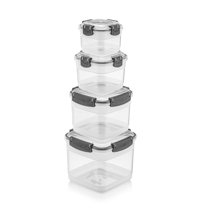 ست بانکه مربعی کوتاه ضدنشتی فرش لایف ترکیه 4 سایز مدل Classy کد D-44804 - تصویر 2