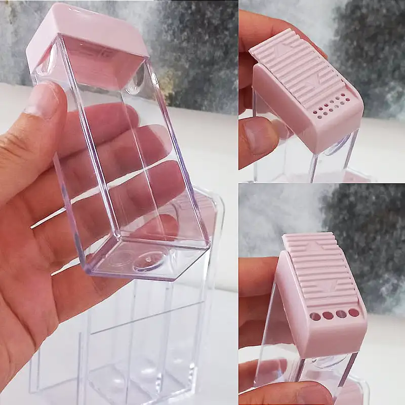 EP701-1-1 ادویه پاش سه تایی اکریلیک ام هاوس رنگ صورتی کد EP701-1 - تصویر 2