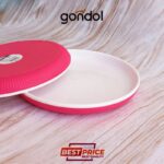 بشقاب تکی گرد گوندول صورتی ارغوانی طرح SHELL کد G804