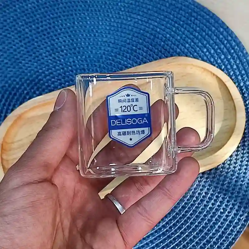GPZB306 فنجان مربع پیرکس دلی گلس 6 عددی کد GPZB306 - تصویر 1