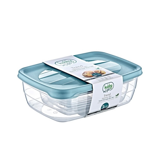 HOBBY-LIFE-021010-1.jpg ست ظرف نگهدارنده هوبی لایف  سه عددی کد 021010 - تصویر 1