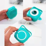 لیف ماساژور سیلیکونی مخزن دار کیولوکس رنگ آبی فیروزه ای  کد LC-2808 - تصویر 5