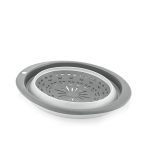 آبکش بیضی تاشو کیولوکس مدل آیسا رنگ طوسی کد L005702 - تصویر 3