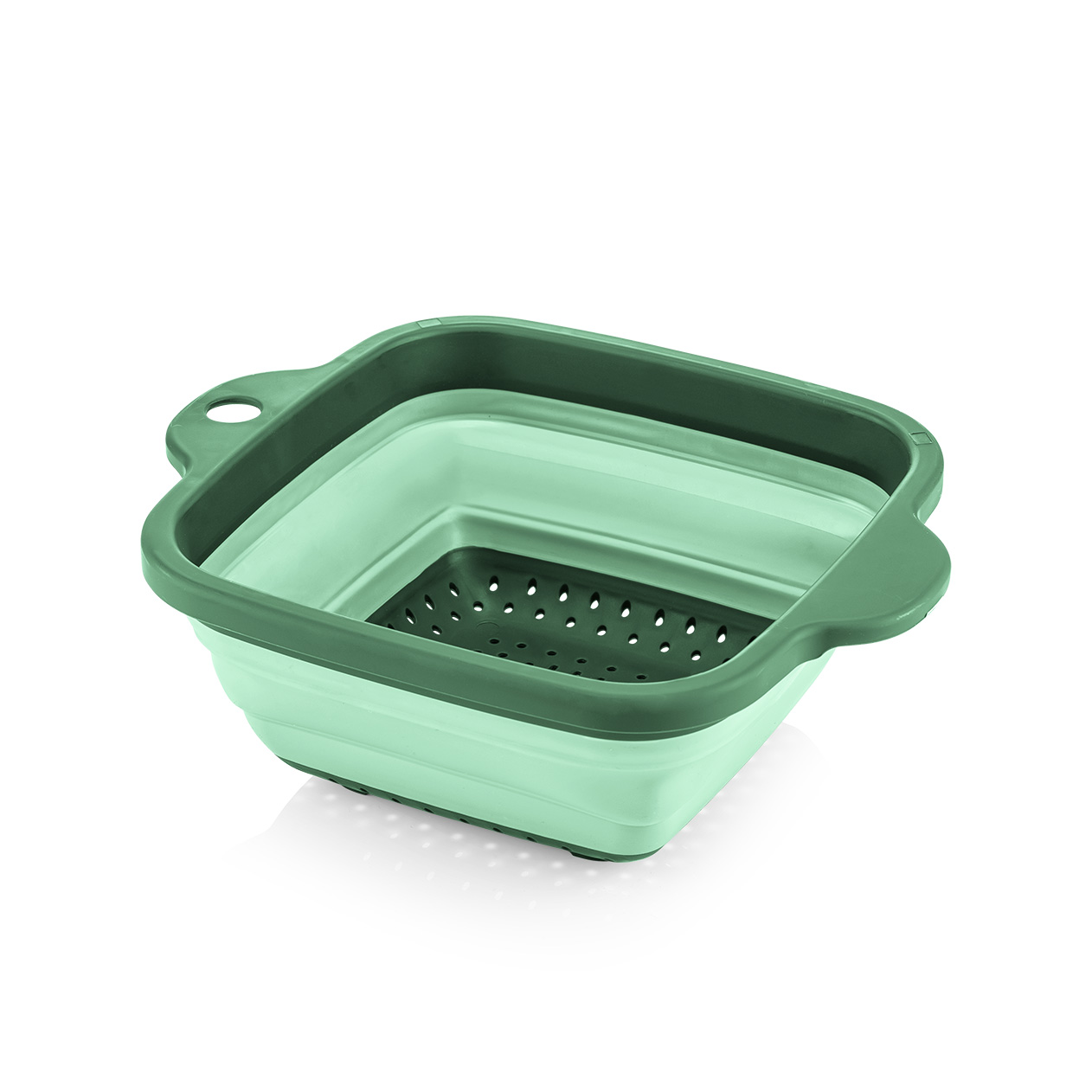 L005713.jpg آبکش تاشو دسته دار مربعی کیولوکس مدل دنیز رنگ سبز کد L005713 - تصویر 1