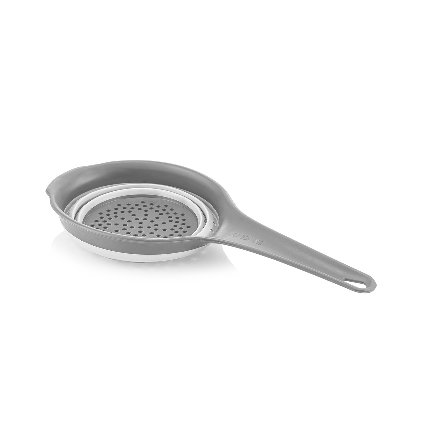 L005722-1-1.jpg آبکش دسته دار تاشو کیولوکس مدل اومای  رنگ طوسی کد L005722 - تصویر 3