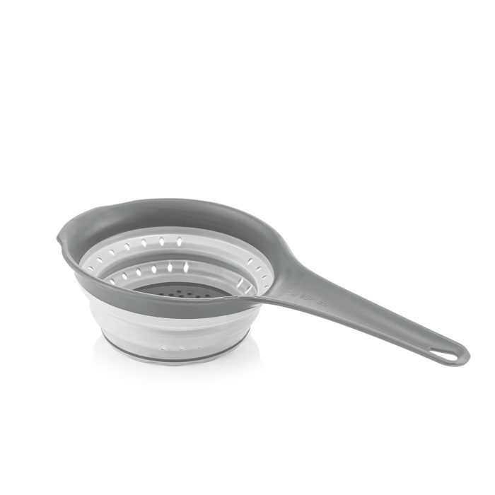 آبکش دسته دار تاشو کیولوکس مدل اومای  رنگ طوسی کد L005722 - تصویر 1