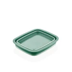 لگن تاشو مستطیلی کیولوکس مدل ریما - دارای دریچه آبرو- رنگ سبز کد L008023 - تصویر 3