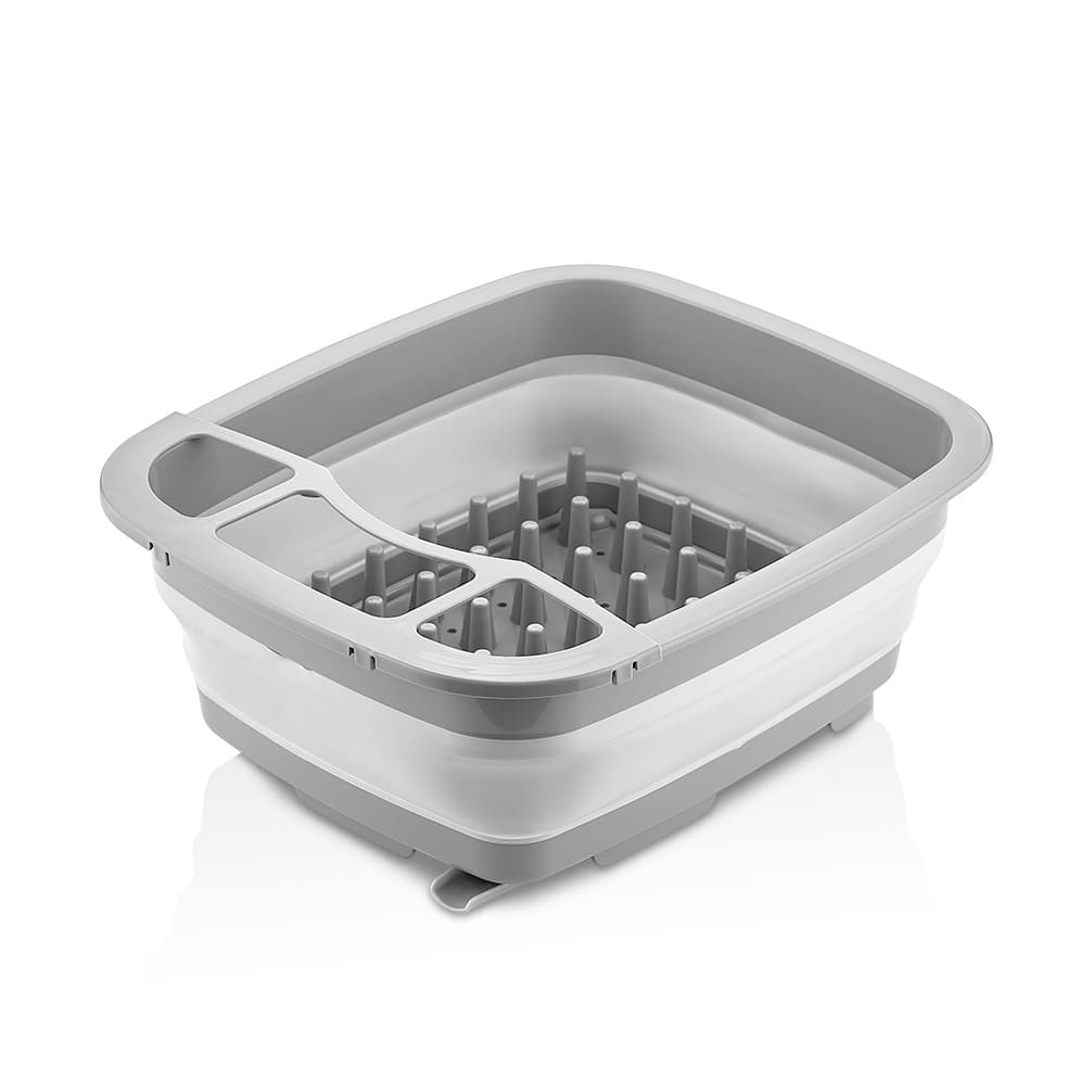 L008062-.jpg ظرف چندکاره لگن و آبچکان تاشو کیولوکس مدل لنا رنگ طوسی کد L008062 - تصویر 1