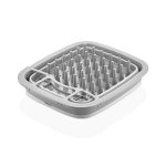 ظرف چندکاره لگن و آبچکان تاشو کیولوکس مدل لنا رنگ طوسی کد L008062 - تصویر 2