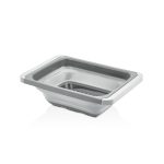 آبکش مستطیلی دسته کشویی کیولوکس مدل کارولین رنگ طوسی کد L008522 - تصویر 4