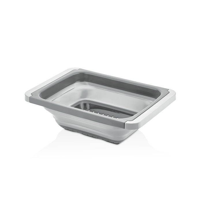 آبکش مستطیلی دسته کشویی کیولوکس مدل کارولین رنگ طوسی کد L008522 - تصویر 4