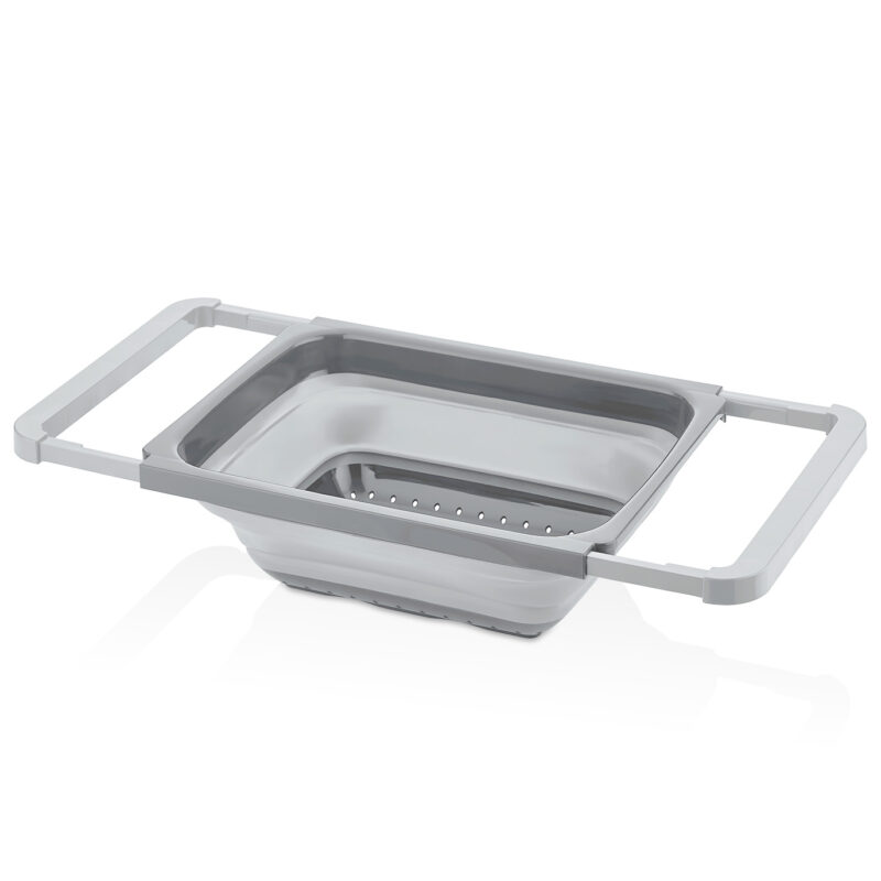 آبکش مستطیلی دسته کشویی کیولوکس 5.5 لیتر مدل کارولین رنگ طوسی کد L008522