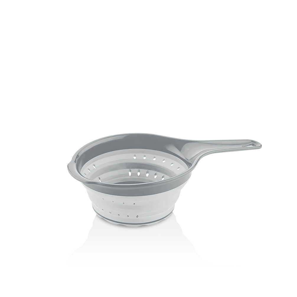 L008582-1.jpg آبکش تاشو دسته دار کیولوکس مدل ناتالیا رنگ طوسی کد L008582 - تصویر 1