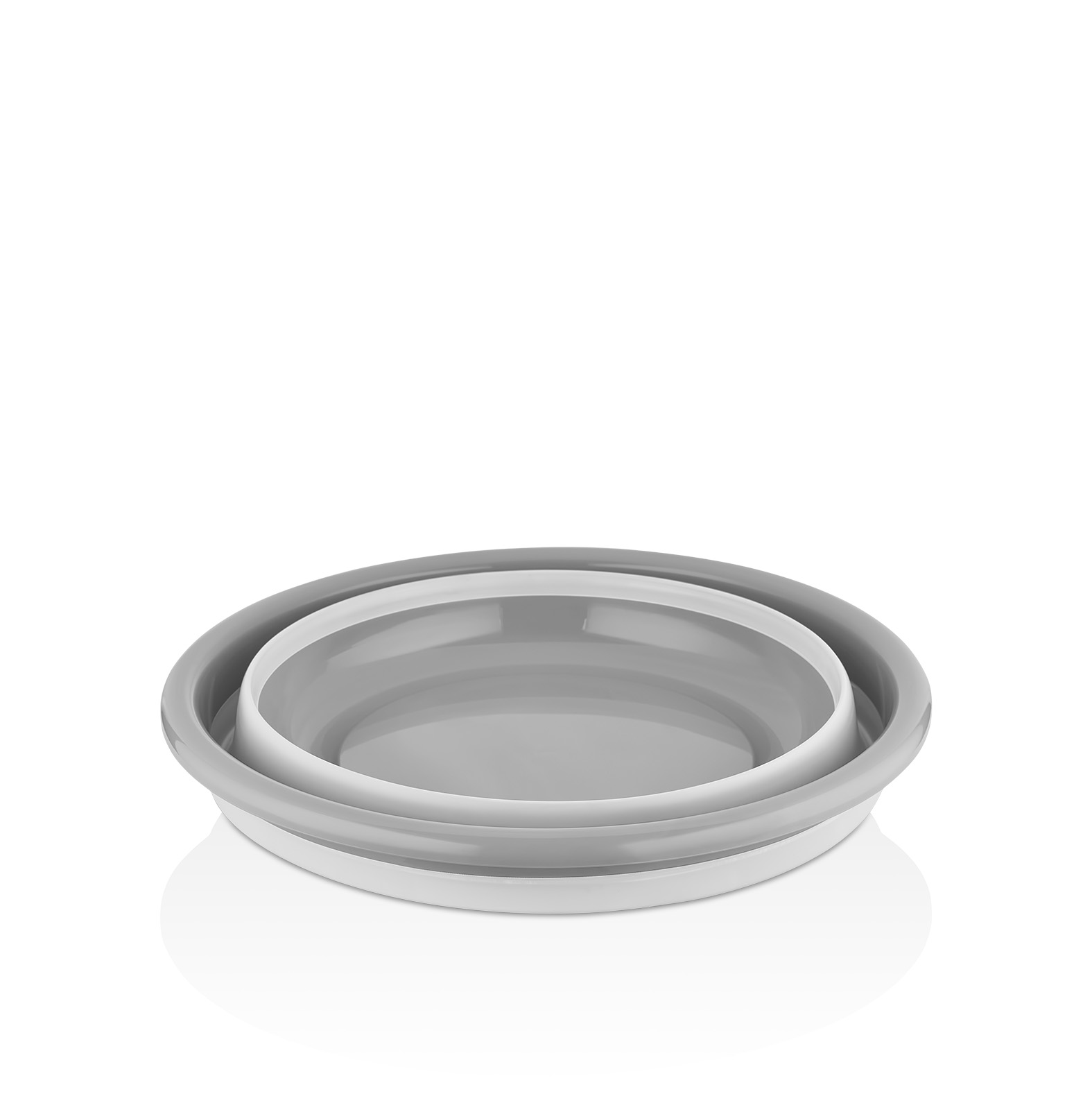 L008682-1-1.jpg لگن تاشو گرد کیولوکس مدل لارا 5 لیتری  رنگ طوسی کد L008682 - تصویر 3