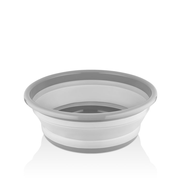 لگن تاشو گرد کیولوکس مدل لارا 5 لیتری  رنگ طوسی کد L008682 - تصویر 1