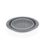 آبکش بیضی تاشو کیولوکس مدل نیکی  6.5 لیتری رنگ طوسی کد L008962 - تصویر 2