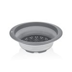 آبکش بیضی تاشو کیولوکس مدل نیکی  6.5 لیتری رنگ طوسی کد L008962