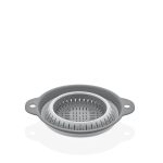 آبکش گرد تاشو کیولوکس مدل نیلا  رنگ طوسی کد L009132 - تصویر 3