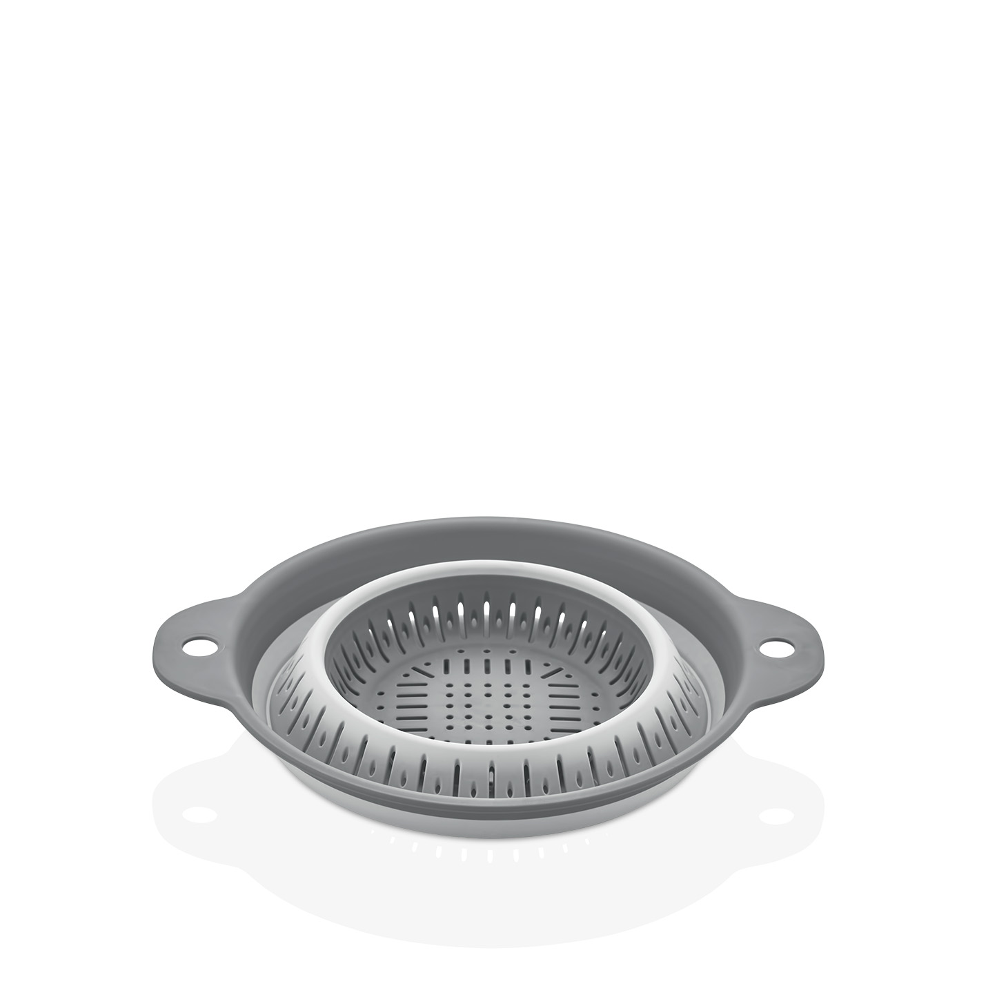 L009132-.jpg آبکش گرد تاشو کیولوکس مدل نیلا  رنگ طوسی کد L009132 - تصویر 3