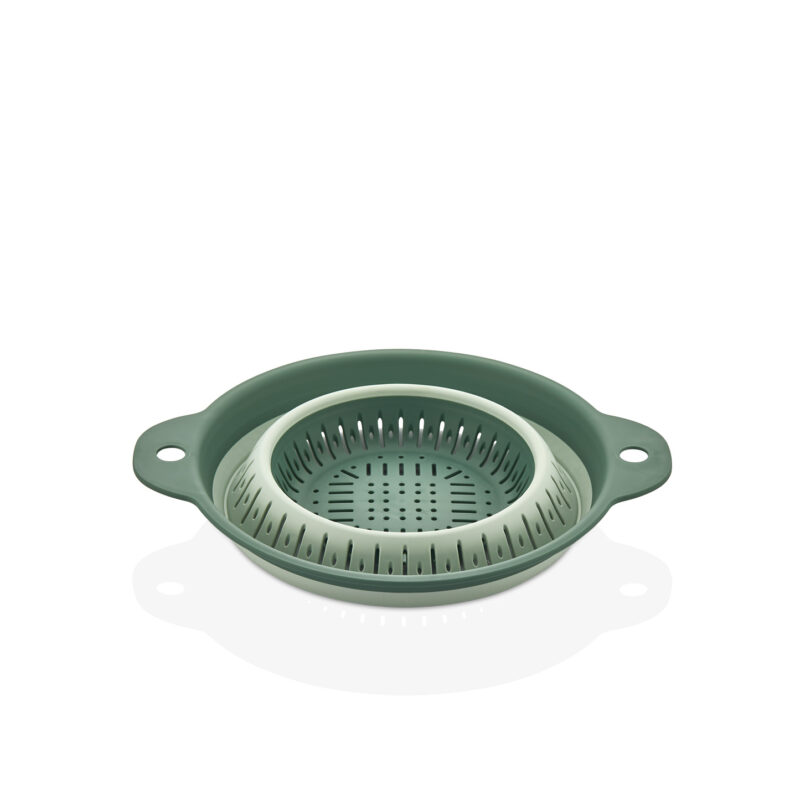 آبکش گرد تاشو کیولوکس مدل نیلا رنگ سبز کد L009133