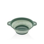 آبکش گرد تاشو کیولوکس مدل نیلا رنگ سبز کد L009133 - تصویر 5