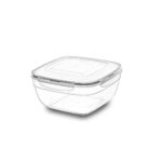 باکس مربعی ایراک پلاستیک ترکیه درب قفلی ۱ لیتری کد LC-105