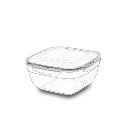 باکس مربعی ایراک پلاستیک ترکیه درب قفلی ۱ لیتری کد LC-105