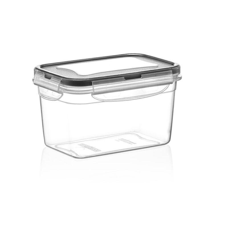 باکس مستطیلی عمیق ایراک پلاستیک ترکیه درب قفلی ۱,۳ لیتری کد LC-225