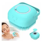 لیف ماساژور سیلیکونی مخزن دار کیولوکس رنگ آبی فیروزه ای  کد LC-2808 - تصویر 3
