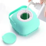 لیف ماساژور سیلیکونی مخزن دار کیولوکس رنگ آبی فیروزه ای  کد LC-2808 - تصویر 2