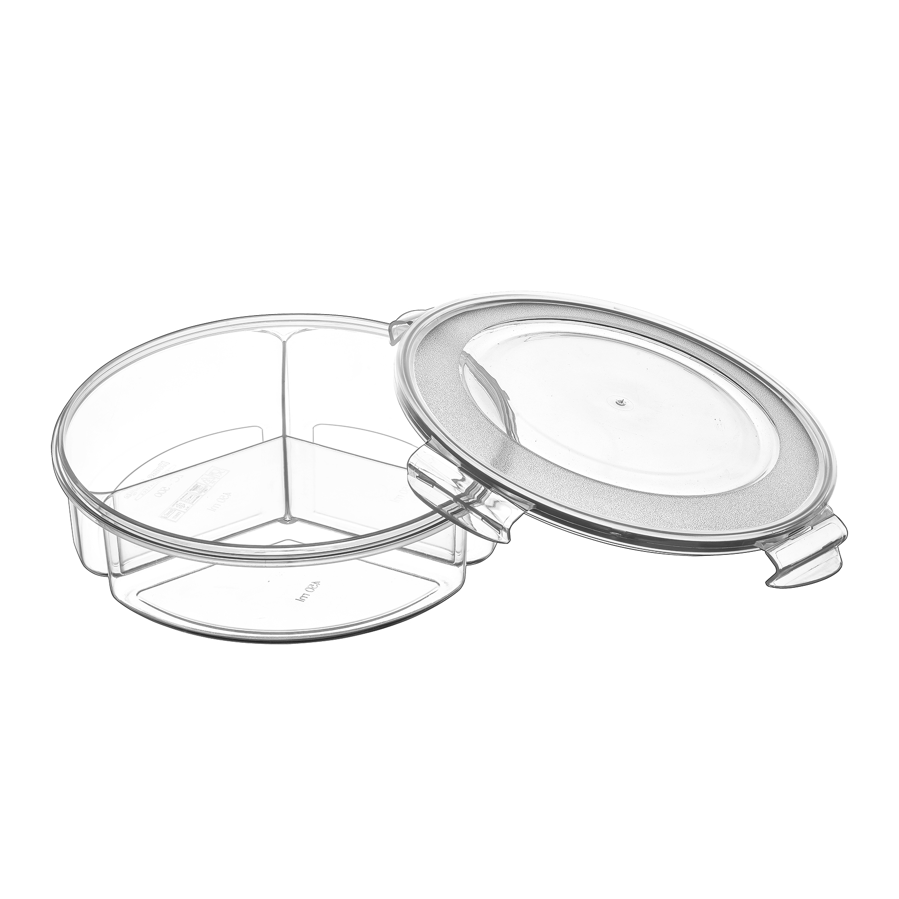 LC-500 ظرف سه قسمتی ایراک پلاستیک ترکیه (۳*۴۵۰ میلی لیتری) کد LC-500